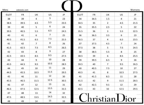 dior shoes sizing|dior shoe size chart.